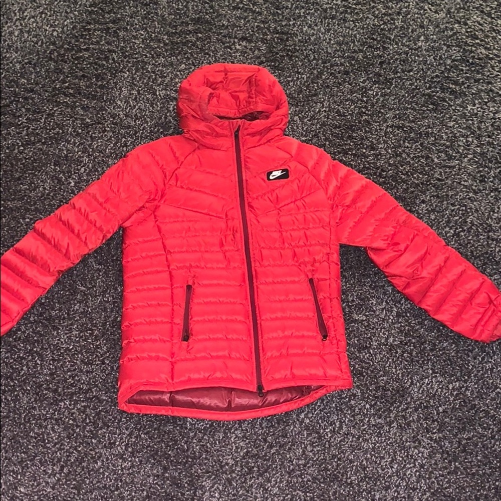 Red Nike Thermal Jacket